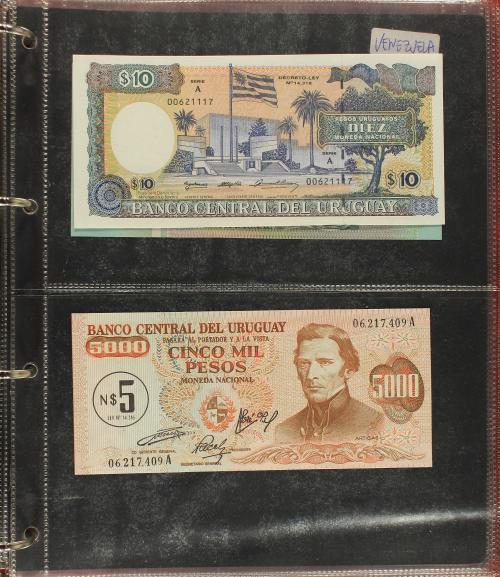 BILLETES EXTRANJEROS. Lote 83 billetes. S.XX. PERÚ (27), SU