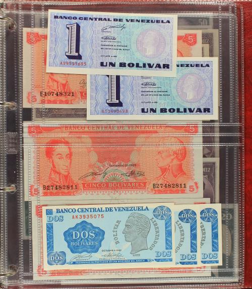 BILLETES EXTRANJEROS. Lote 83 billetes. S.XX. PERÚ (27), SU