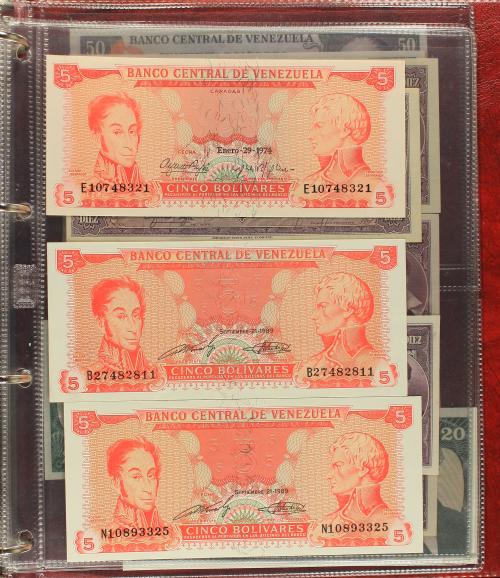 BILLETES EXTRANJEROS. Lote 83 billetes. S.XX. PERÚ (27), SU