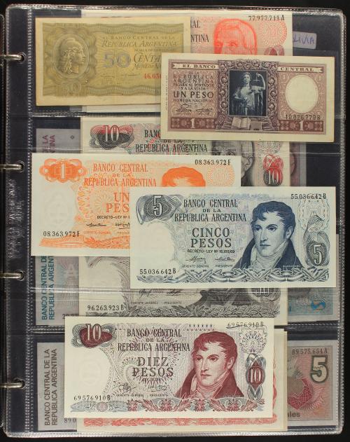 BILLETES EXTRANJEROS. Lote 289 billetes. Siglo XX. ARGENTIN