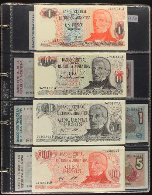 BILLETES EXTRANJEROS. Lote 289 billetes. Siglo XX. ARGENTIN
