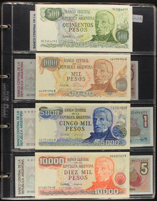 BILLETES EXTRANJEROS. Lote 289 billetes. Siglo XX. ARGENTIN