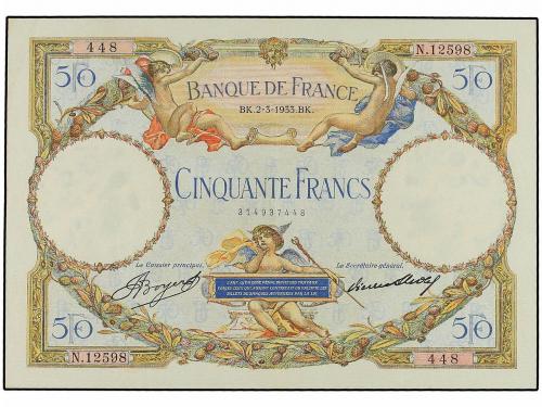 BILLETES EXTRANJEROS. 50 Francos. 1933. FRANCIA. Pick-80b. E