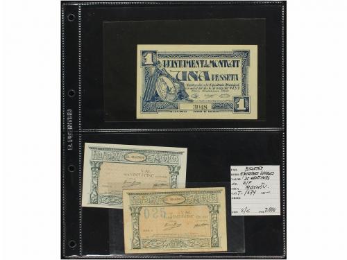 CATALUNYA. Lote 30 billetes. Todo billetes catalanes: Ajunta