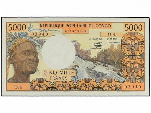 BILLETES EXTRANJEROS. 5.000 Francos. (1974-78). REPÚBLICA DE