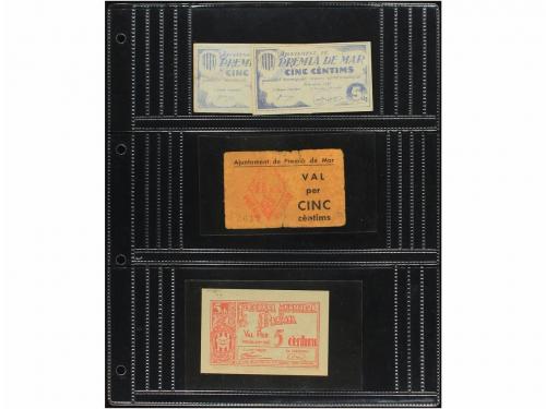 CATALUNYA. Lote 29 billetes. Todo billetes catalanes: Ajunta