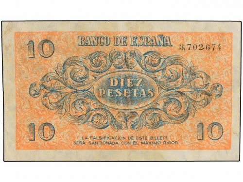 ESTADO ESPAÑOL. 10 Pesetas. 21 Noviembre 1936. (Levísimas re