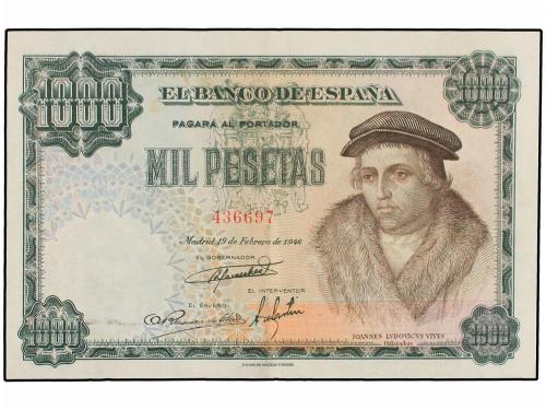 ESTADO ESPAÑOL. 1.000 Pesetas. 19 Febrero 1946. Luis Vives. 