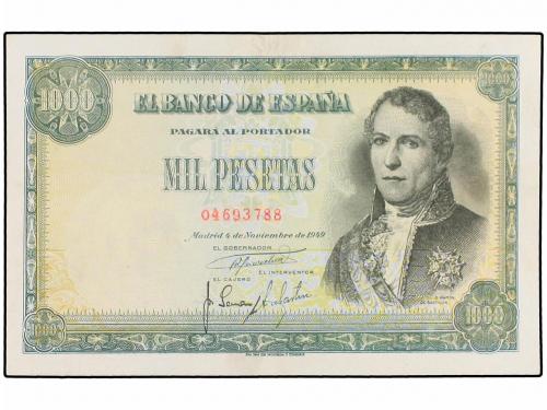 ESTADO ESPAÑOL. 1.000 Pesetas. 4 Noviembre 1949. Santillán. 