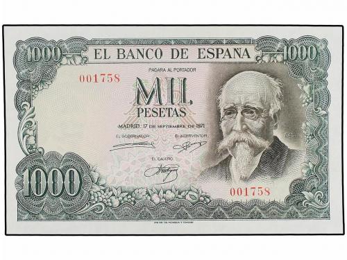 ESTADO ESPAÑOL. Lote 4 billetes 100 (2) y 1.000 Pesetas (2).