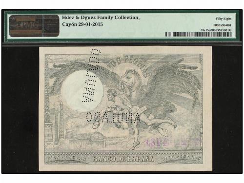 BANCO DE ESPAÑA. 100 Pesetas. 1 Julio 1903. Fogonero. Pegaso