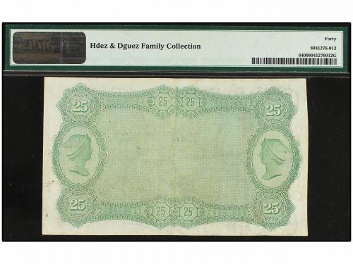 ANTIGUOS. 25 Pesetas. 1 Enero 1875. Alegoría de Agricultura.