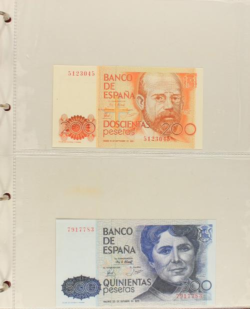 ESTADO ESPAÑOL. Lote de 64 billetes 1 a 1.000 Pesetas. 1936 