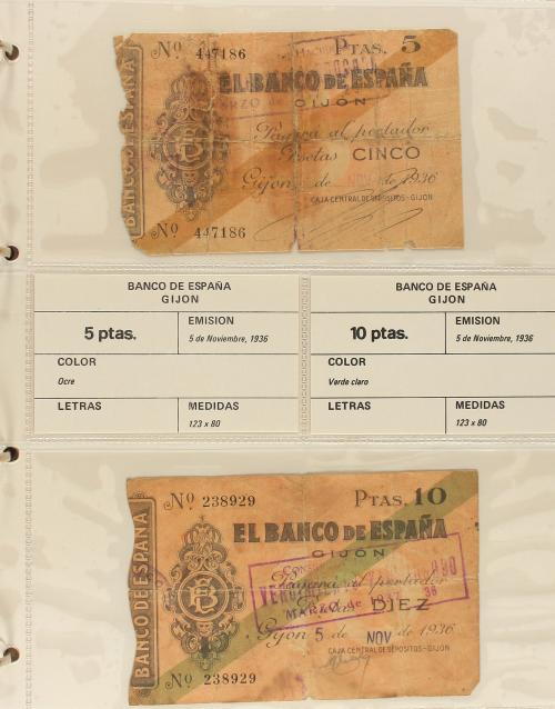 GUERRA CIVIL, ZONA REPUBLICANA. Lote de 49 billets 25 Céntim