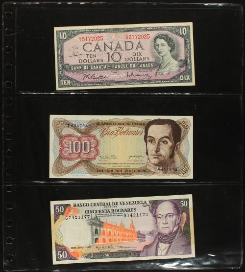 BILLETES EXTRANJEROS. Lote 50 billetes. Siglo XX. DIVERSOS P