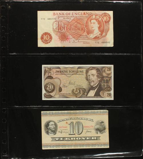 BILLETES EXTRANJEROS. Lote 50 billetes. Siglo XX. DIVERSOS P