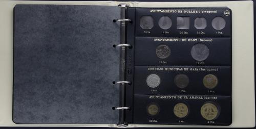 EMISIONES LOCALES GUERRA CIVIL. Lote 26 monedas 5 Céntimos a