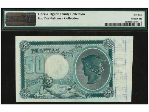 BANCO DE ESPAÑA. 50 Pesetas. 2 Enero 1898. Jovellanos. Este 