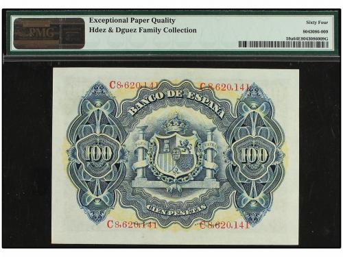 BANCO DE ESPAÑA. 100 Pesetas. 30 Junio 1906. Alegorías de Po