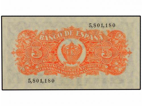 ESTADO ESPAÑOL. 5 Pesetas. 18 Julio 1937. Portabella. Sin Se