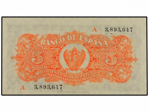 ESTADO ESPAÑOL. Lote 2 billetes 5 Pesetas. 18 Julio 1937. Po