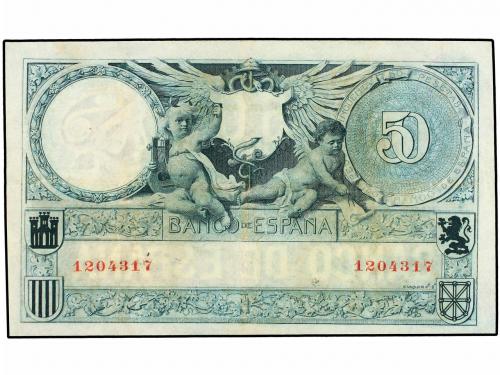 BANCO DE ESPAÑA. 50 Pesetas. 19 Marzo 1905. Echegaray. (Pequ