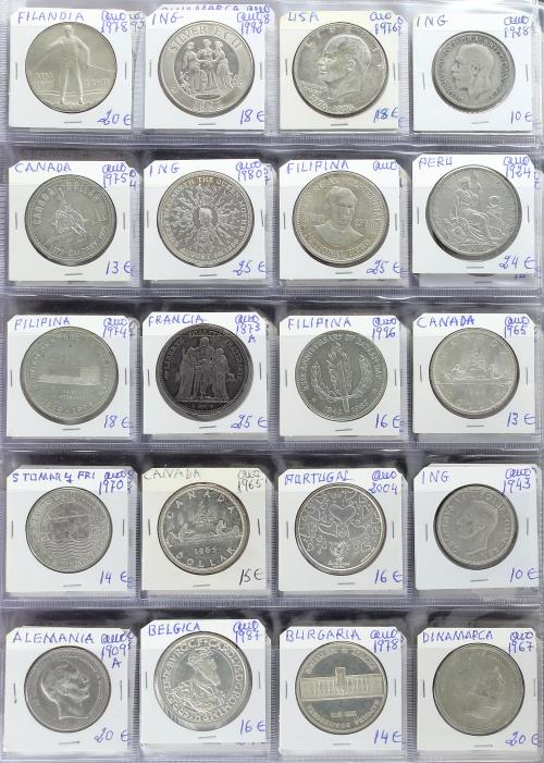 LOTES Y COLECCIONES EXTRANJERO. Lote 320 monedas. S.XX. VARI