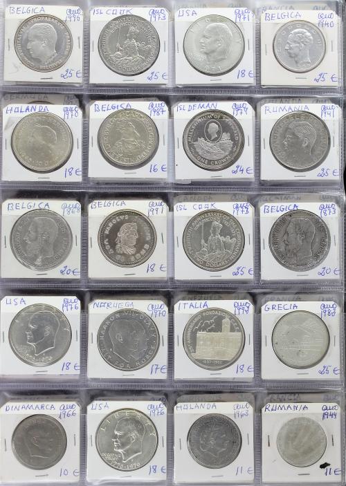 LOTES Y COLECCIONES EXTRANJERO. Lote 320 monedas. S.XX. VARI