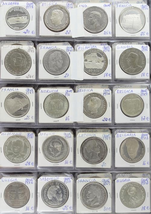 LOTES Y COLECCIONES EXTRANJERO. Lote 320 monedas. S.XX. VARI