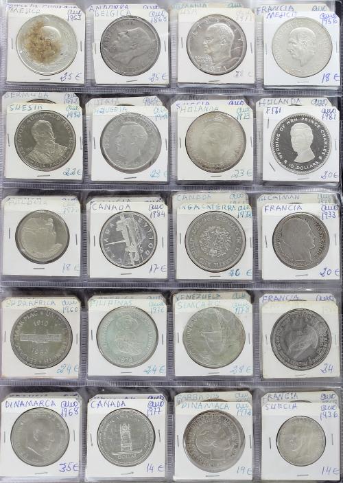 LOTES Y COLECCIONES EXTRANJERO. Lote 320 monedas. S.XX. VARI
