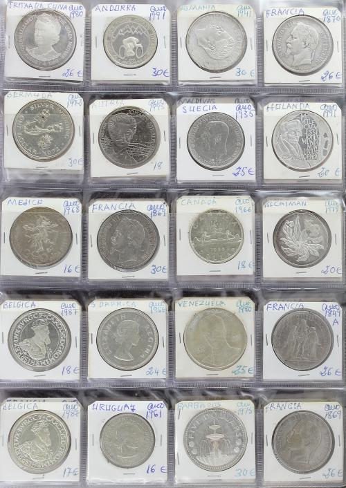 LOTES Y COLECCIONES EXTRANJERO. Lote 320 monedas. S.XX. VARI