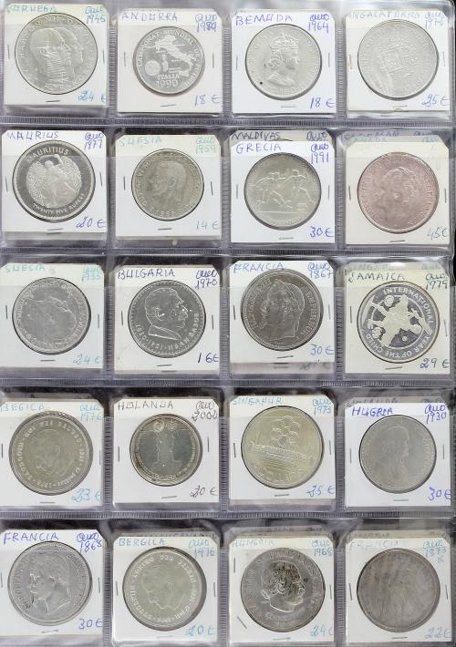 LOTES Y COLECCIONES EXTRANJERO. Lote 320 monedas. S.XX. VARI