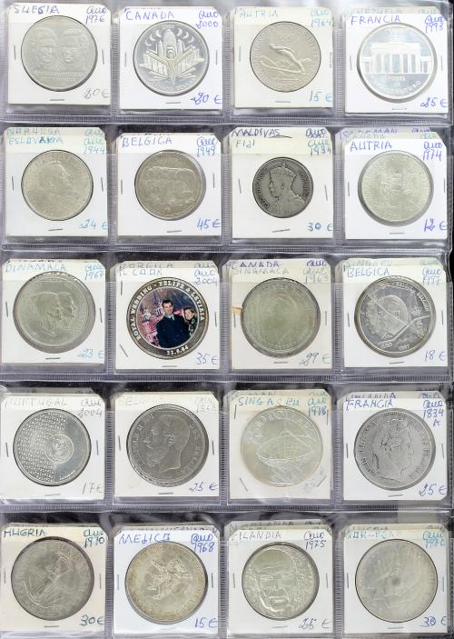 LOTES Y COLECCIONES EXTRANJERO. Lote 320 monedas. S.XX. VARI