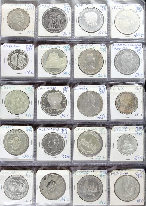 LOTES Y COLECCIONES EXTRANJERO. Lote 320 monedas. S.XX. VARI