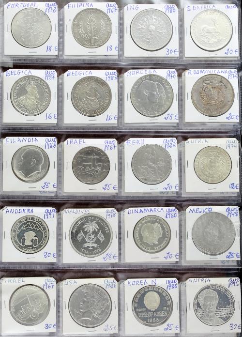 LOTES Y COLECCIONES EXTRANJERO. Lote 320 monedas. S.XX. VARI