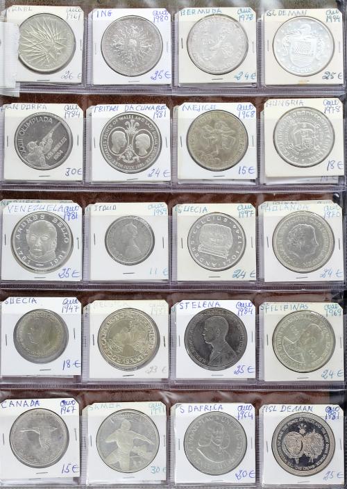 LOTES Y COLECCIONES EXTRANJERO. Lote 320 monedas. S.XX. VARI