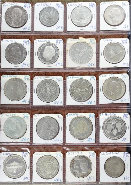 LOTES Y COLECCIONES EXTRANJERO. Lote 320 monedas. S.XX. VARI