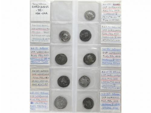 IMPERIO ROMANO. Lote 21 Denarios y Antoninianos. AR. Muy int