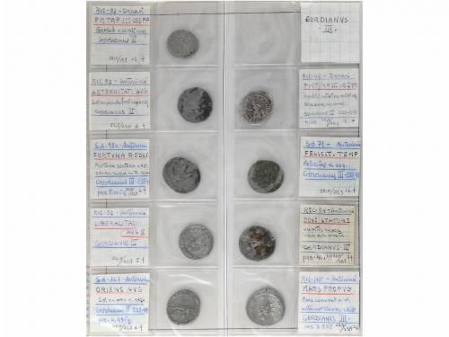 IMPERIO ROMANO. Lote 21 Denarios y Antoninianos. AR. Muy int