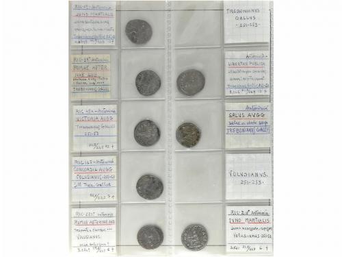 IMPERIO ROMANO. Lote 37 Antoninianos. AR. Muy interesante co