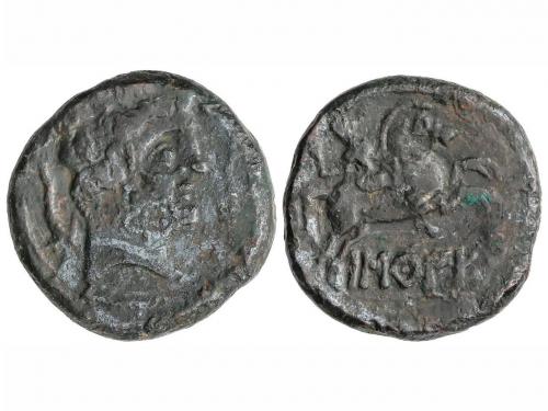 MONEDAS HISPÁNICAS. As. 120-20 a.C. BASCUNES. (PAMPLONA). Ca