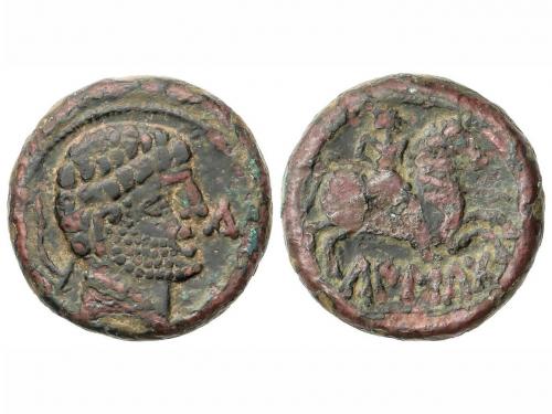 MONEDAS HISPÁNICAS. As. 120-20 a.C. CAISCATA. (CASCANTE, Nav