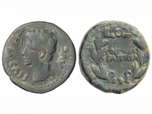 MONEDAS HISPÁNICAS. As. 27 a.C-14 d.C. ÉPOCA DE AUGUSTO. COL