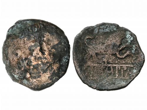 MONEDAS HISPÁNICAS. As. Siglo I a.C. BETERRA (BEZIERS). Anv.