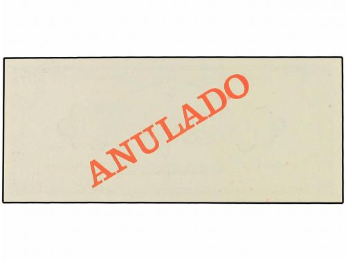 BILLETES EXTRANJEROS. Prueba de anverso 50 Sucres. S/F. ECUA