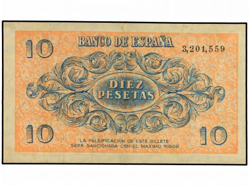 ESTADO ESPAÑOL. 10 Pesetas. 21 Noviembre 1936. (Leves repara