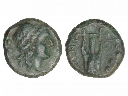 MONEDAS GRIEGAS. Sextans. 192-89 a.C. BRUTTIUM. Vibo Valenti