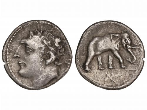 MONEDAS GRIEGAS. Shekel. Siglo II a.C. CARTAGO. ZEUGITANIA. 