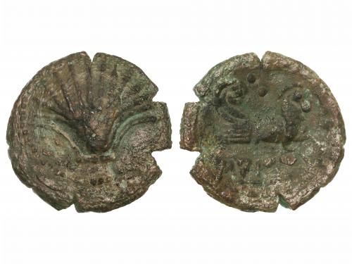 MONEDAS HISPÁNICAS. Cuadrante. 120-20 a.C. SAITI (XÁTIVA, Va