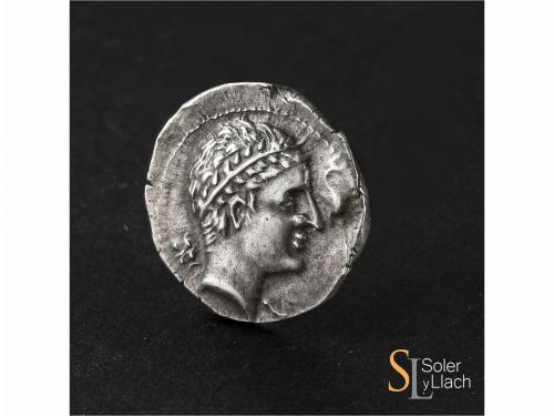 MONEDAS HISPÁNICAS. Dracma. 300-200 A.C. ARSGITAR (SAGUNTO, 